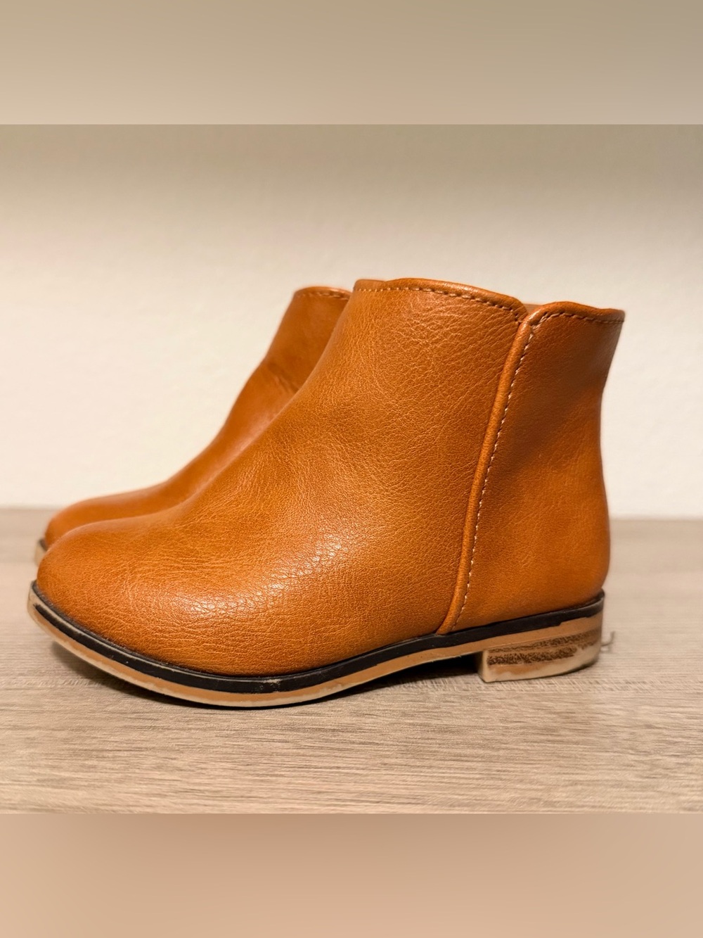 Cat & Jack Little Kids Tan Brown Ankle Boots